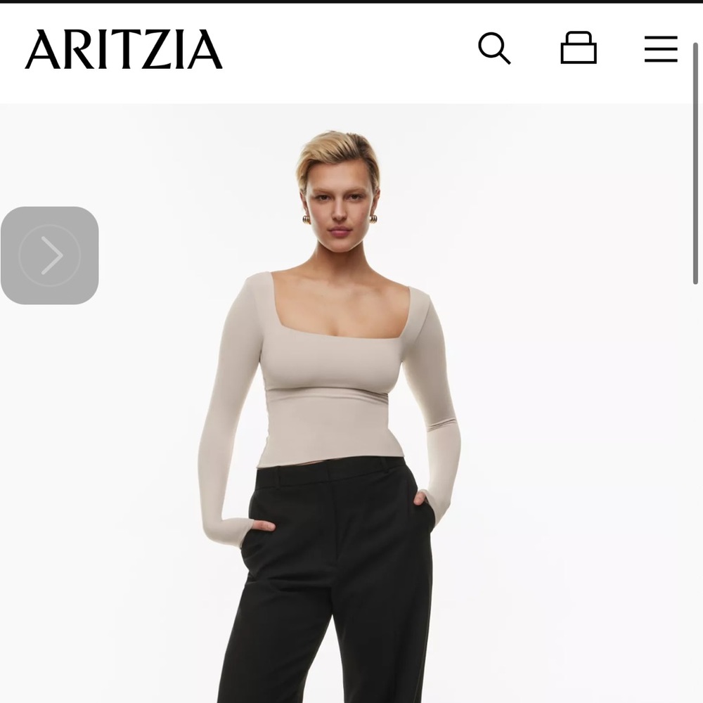 Aritzia Babaton Squarneck Longsleeve